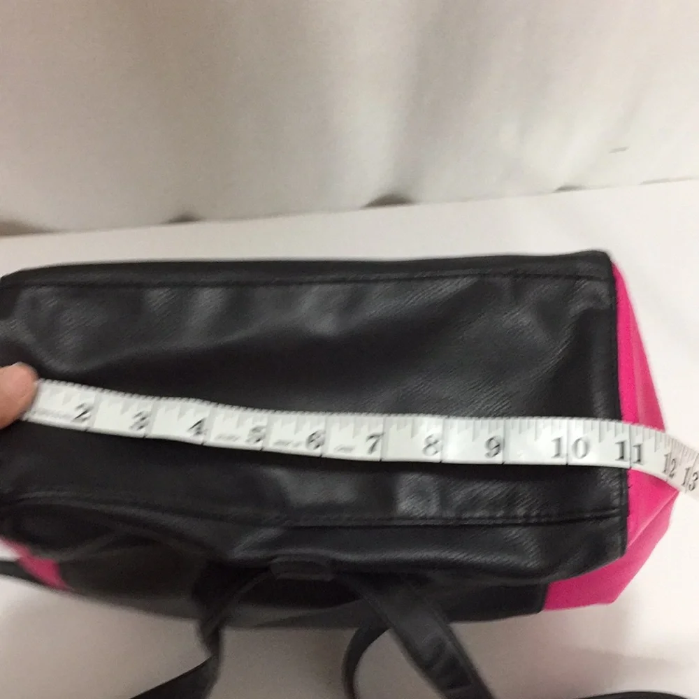 Juicy Couture Black and Pink Backpack Purse Bag